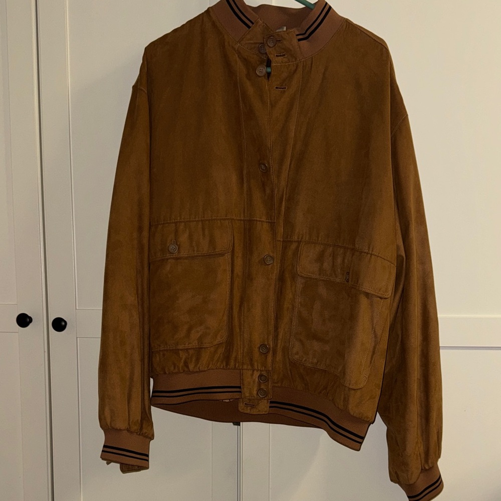 Men's Brown Bomber Jacket